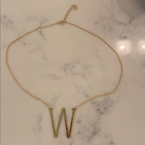 big W necklace